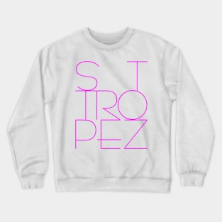 St. Tropez in Pink Crewneck Sweatshirt